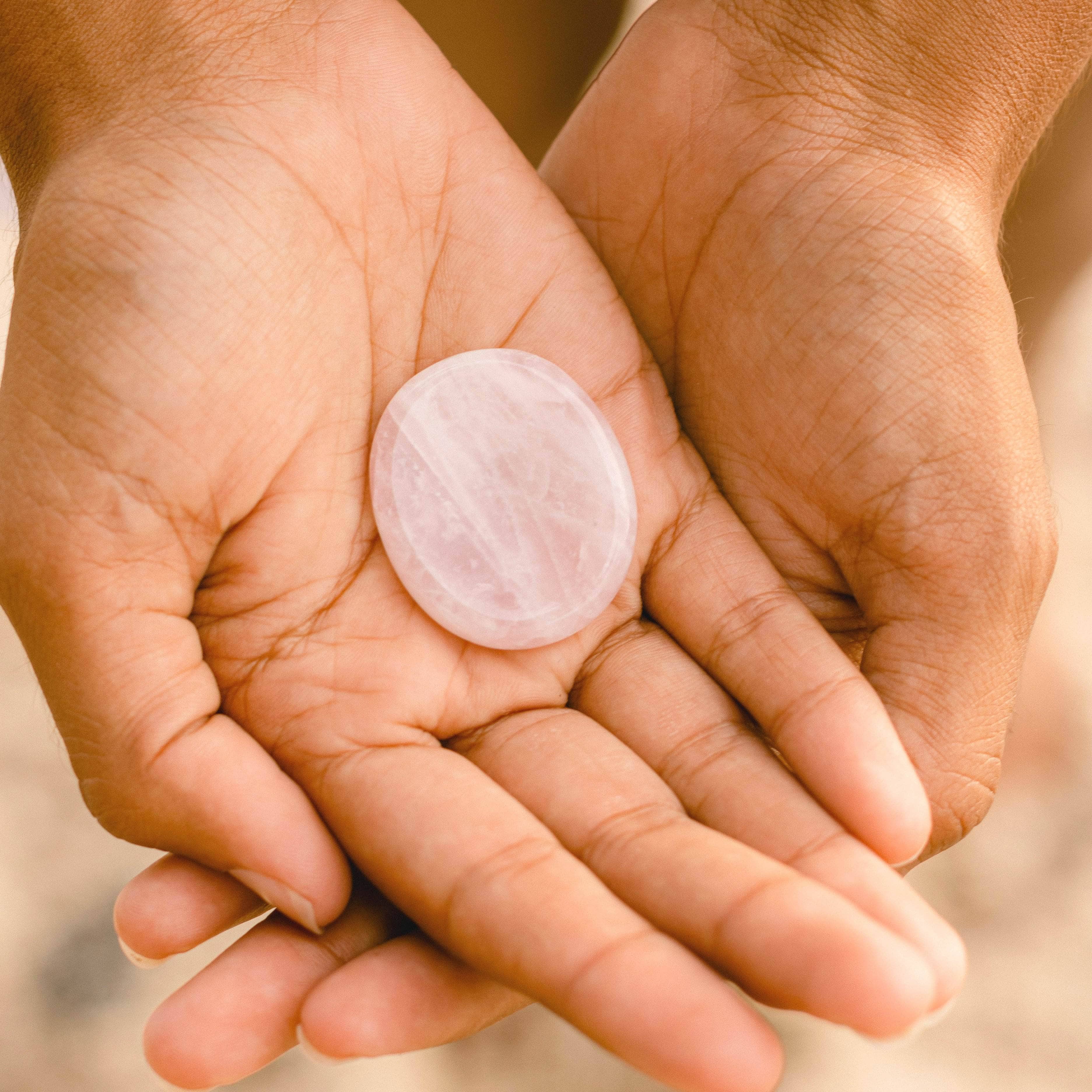 Rose Quartz Worry Stone - Image 5