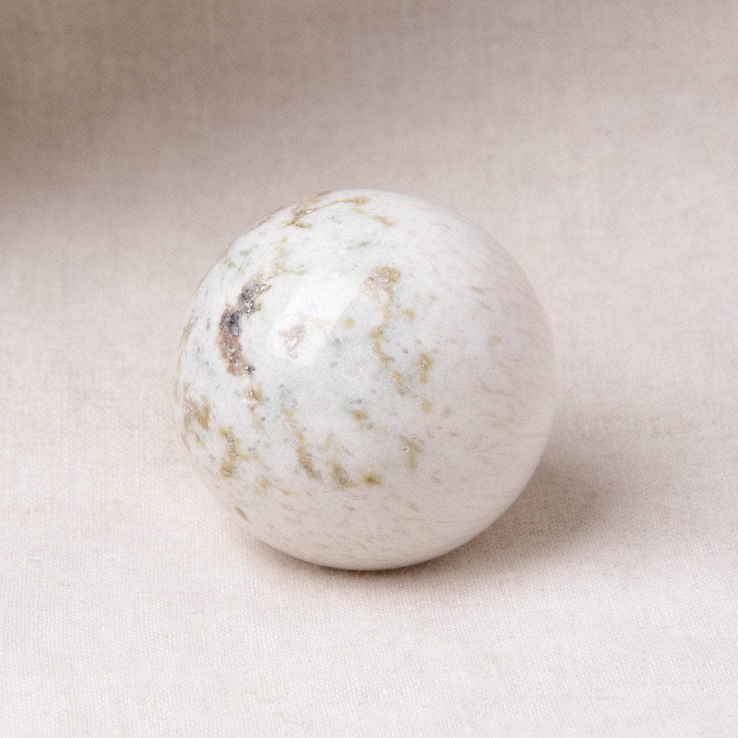 Scolecite Sphere with Tripod - Image 2