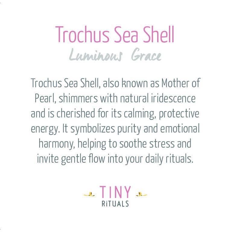 Trochus Sea Shell Energy Bracelet - 6mm - Image 4